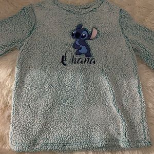 Disney S faux fur lilo and stitch pajama long sleeve top